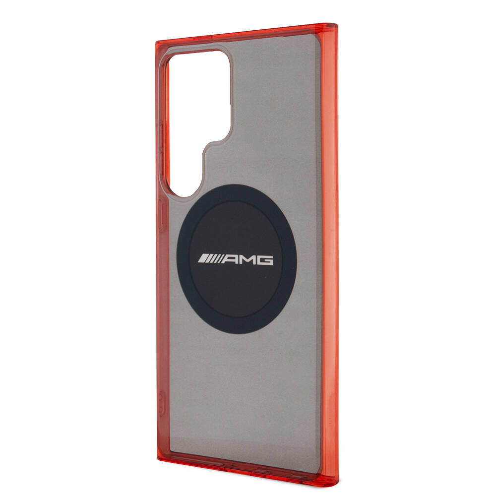 Galaxy S24 Ultra Case AMG Original Licensed M-safe Charging Transparent Timeless Cover Black