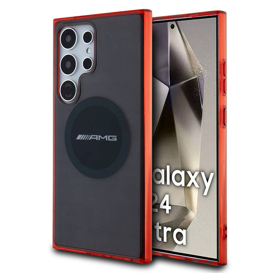 Galaxy S24 Ultra Kılıf AMG Orjinal Lisanslı M-safe Şarj Özellikli Transparan Timeless Kapak