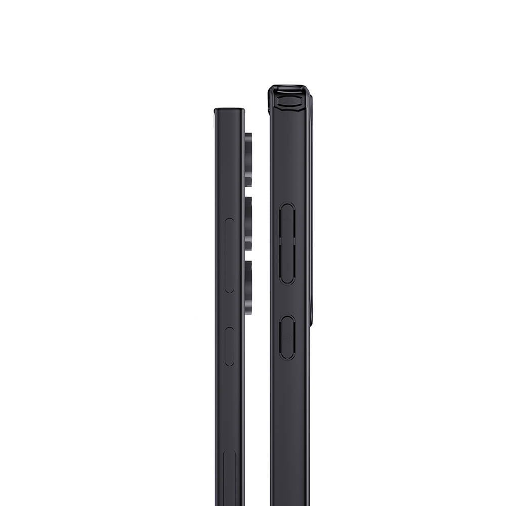 Galaxy S24 Ultra Kılıf Aramid Karbon Fiber M-safe Özellikli Wlons Radison Kapak Siyah