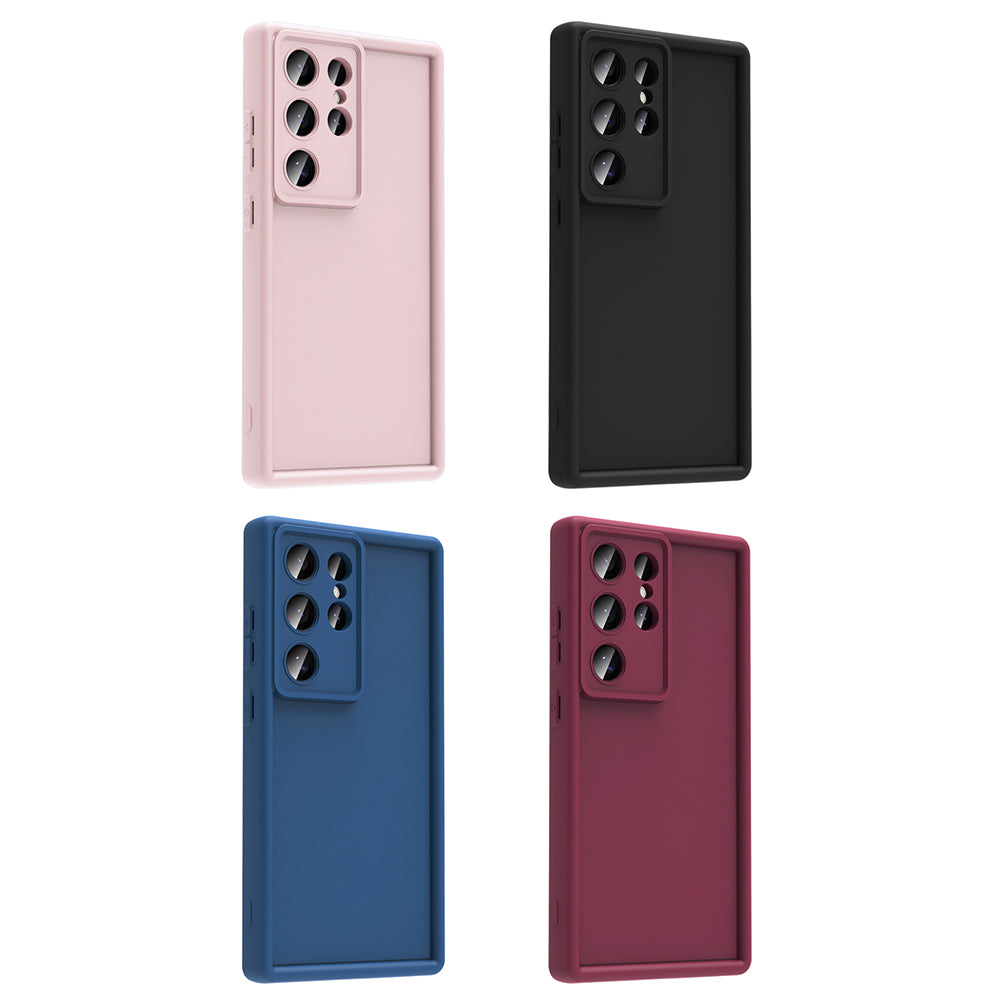 Galaxy S24 Ultra Camera Protection Case Zore Pineapple Cover Pink