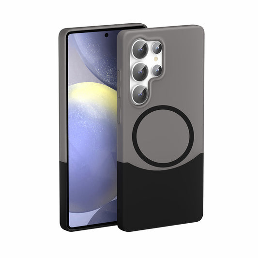 Galaxy S24 Ultra Case M-Safe Charging Magnetic Zore Double Cover Black