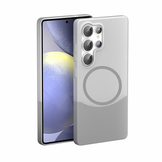 Galaxy S24 Ultra Case M-Safe Charging Magnetic Zore Double Cover Gray