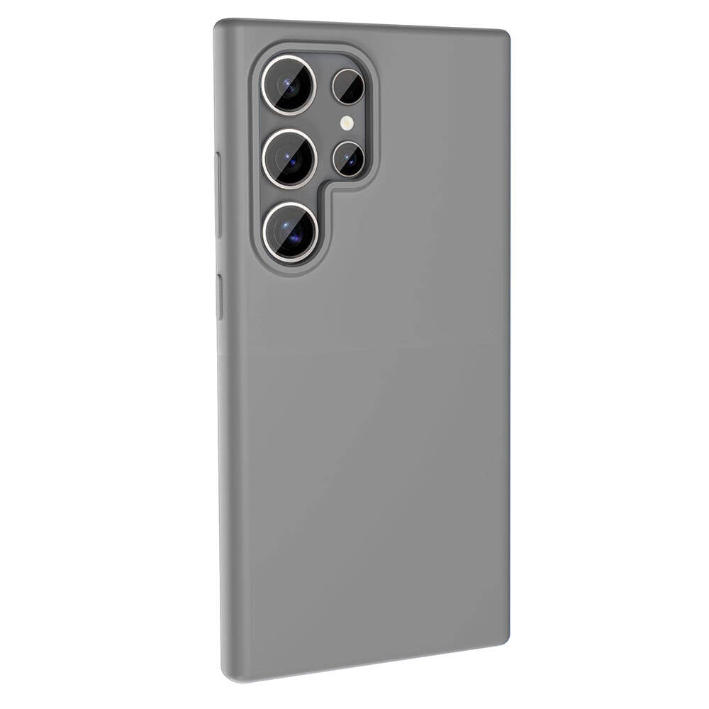 Galaxy S24 Ultra Case M-safe Charging Feature Liquid Technology Erasable Hard Zore Kiwi Cover Dark Gray