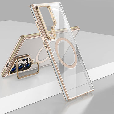 Galaxy S24 Ultra Kılıf M-safe Şarj Özellikli Wlons Standlı Efsane Kapak