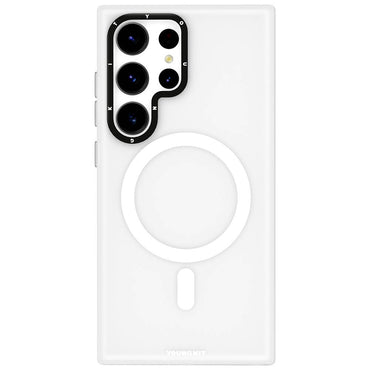 Galaxy S24 Ultra Kılıf M-safe Şarj Özellikli Youngkit Hidden Sand Serisi Kapak