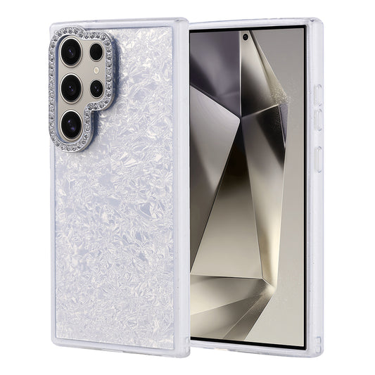 Galaxy S24 Ultra Case Stone Design Zore Door Cover Silver