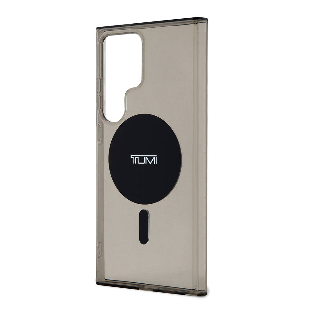 Galaxy S24 Ultra Case TUMI Original Licensed M-safe Charging Feature Airbag Cornered Transparent Plain Cover Black