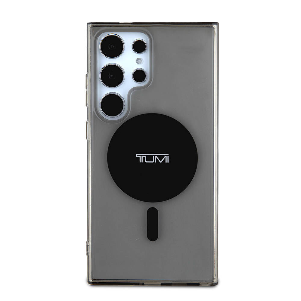Galaxy S24 Ultra Case TUMI Original Licensed M-safe Charging Feature Airbag Cornered Transparent Plain Cover Black