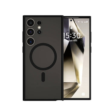 Galaxy S24 Ultra Case Wiwu FGG-024 M-safe Charging Feature Stain Resistant Cover Black