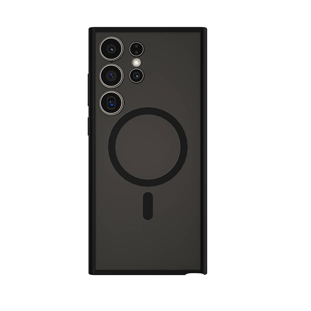Galaxy S24 Ultra Case Wiwu FGG-024 M-safe Charging Feature Stain Resistant Cover Black