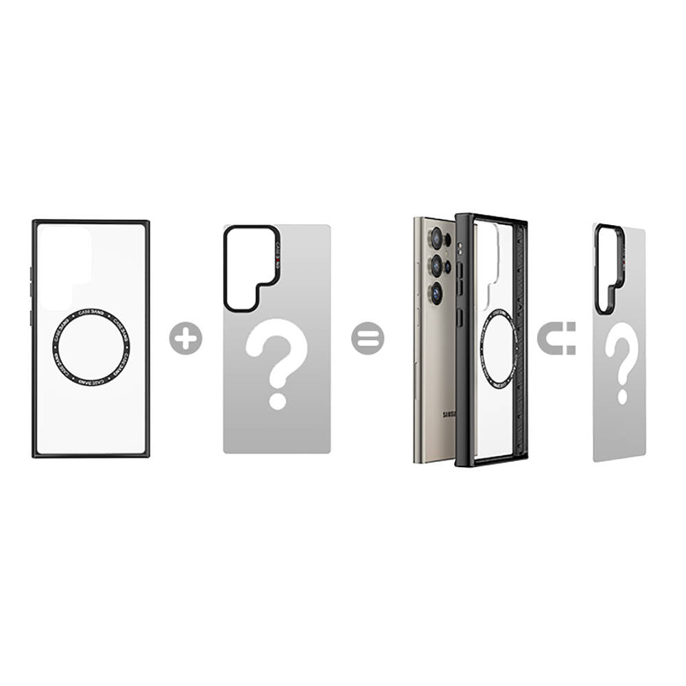 Galaxy S24 Ultra M-safe Şarj Özellikli Casebang Ahhey Serisi Arka Panel Kırmızı