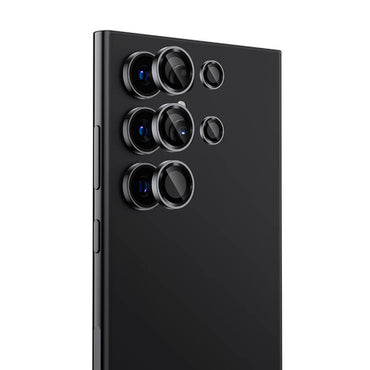 Galaxy S24 Ultra Oleofobik Anti-Reflective Benks Glass Warrior Safir Kamera Lens Koruyucu Siyah