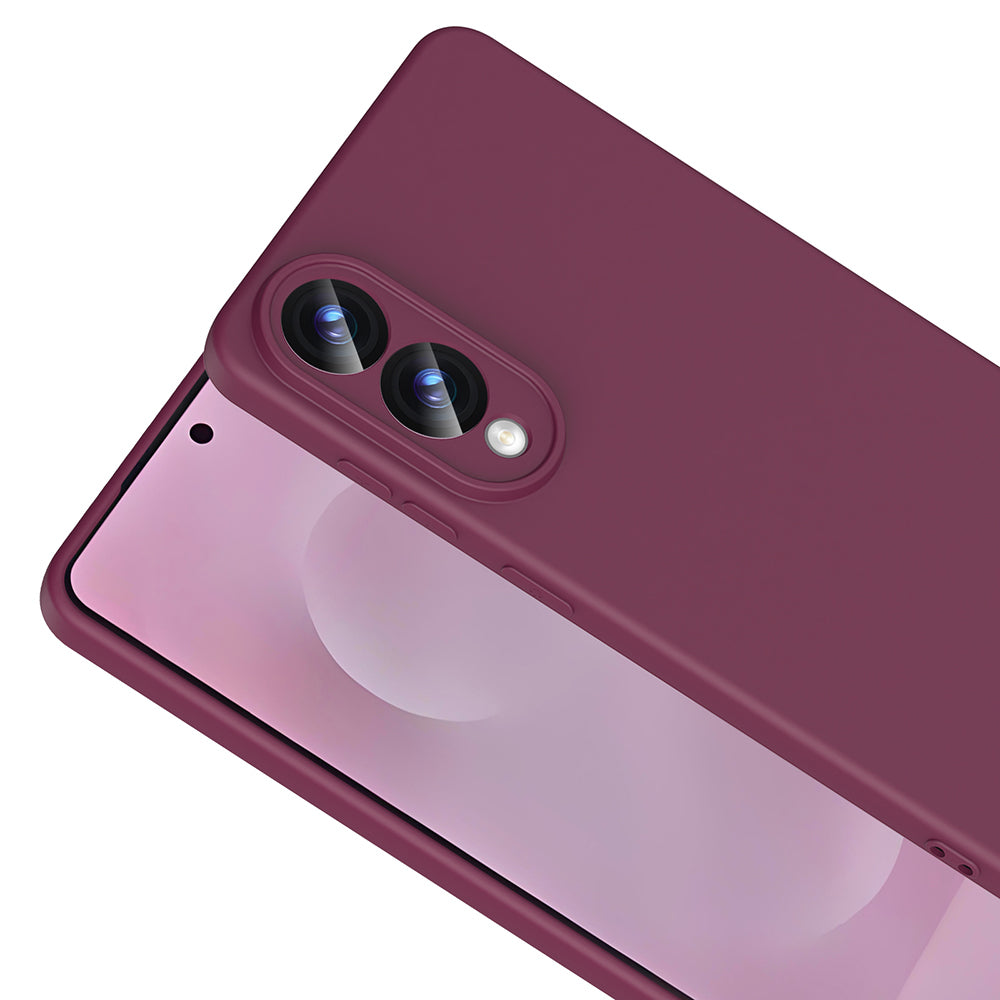 Galaxy S25 Edge Case Zore Mara Launch Cover Dark Purple