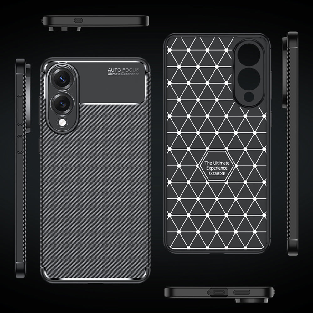 Galaxy S25 Edge Case Zore Negro Silicone Cover Black