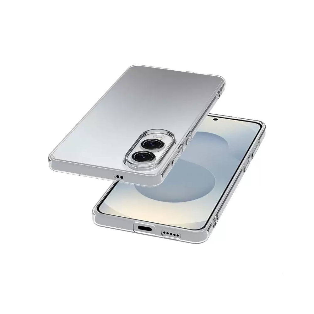 Galaxy S25 Edge Case Zore Super Silicone Cover Transparent