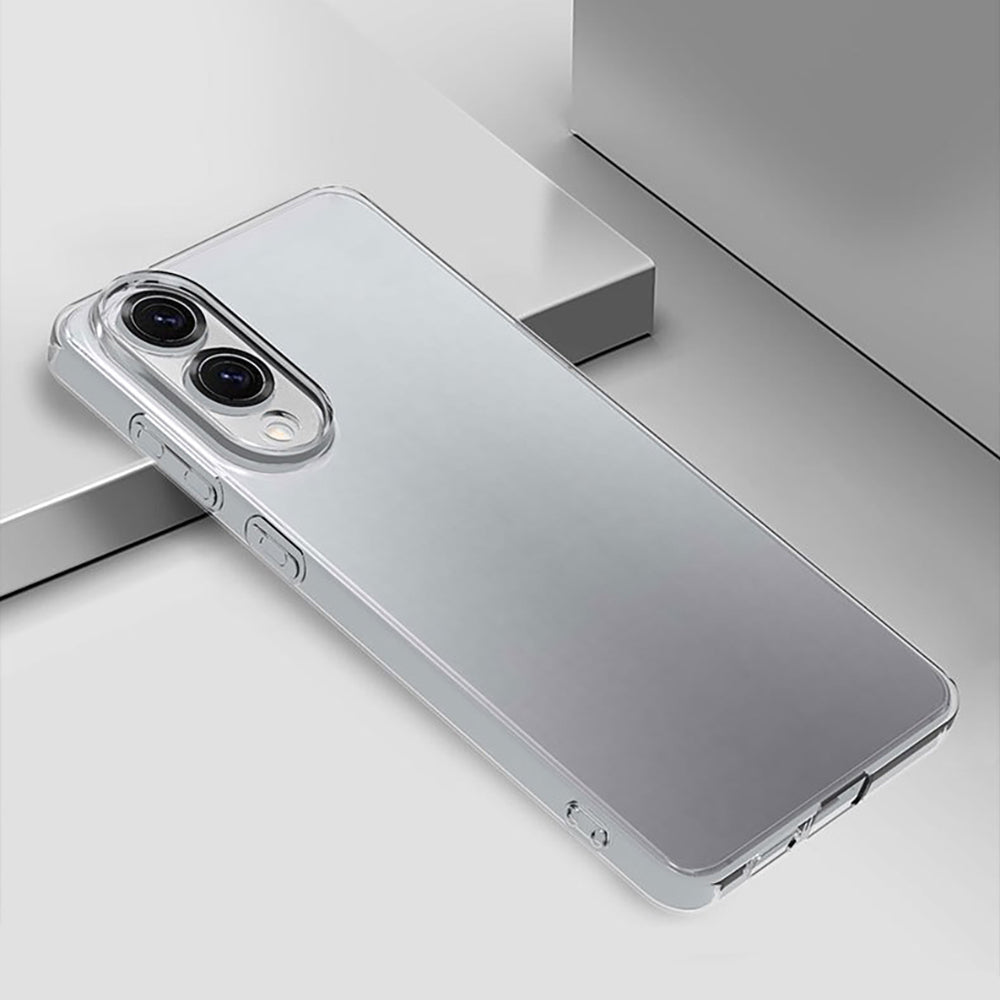 Galaxy S25 Edge Case Zore Super Silicone Cover Transparent