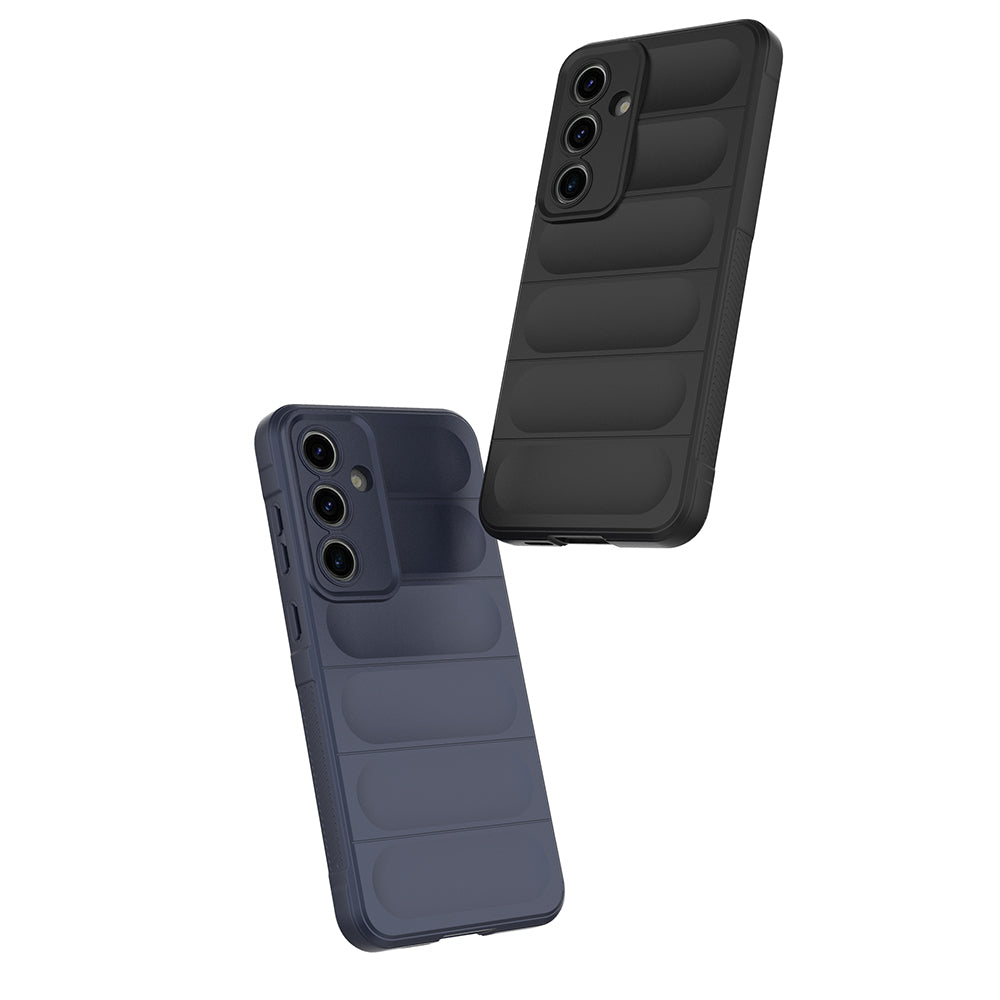 Galaxy S25 FE Case Flexible TPU Hollow Back Surface Design Zore Ethnic Silicone Cover Black