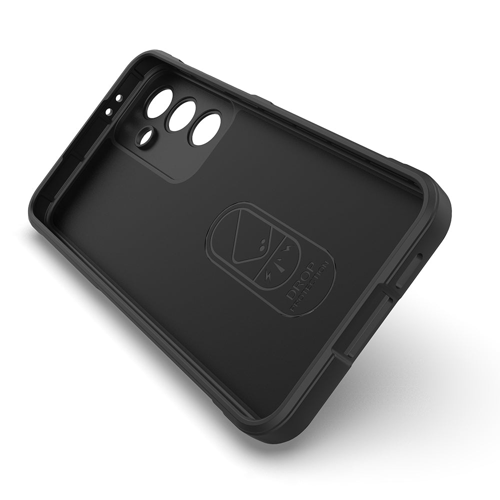 Galaxy S25 FE Case Flexible TPU Hollow Back Surface Design Zore Ethnic Silicone Cover Black