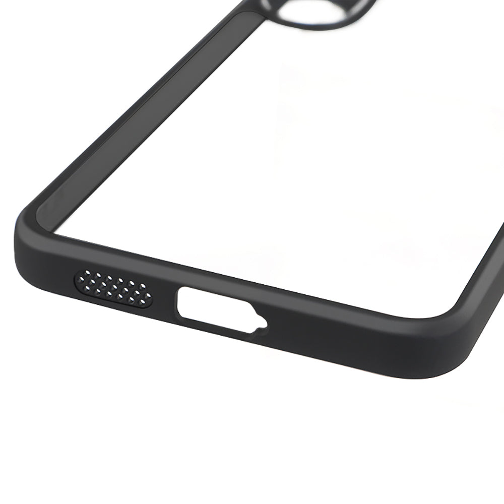 Galaxy S25 FE Case Camera Protection Transparent Back Surface Zore New Roll Cover Black