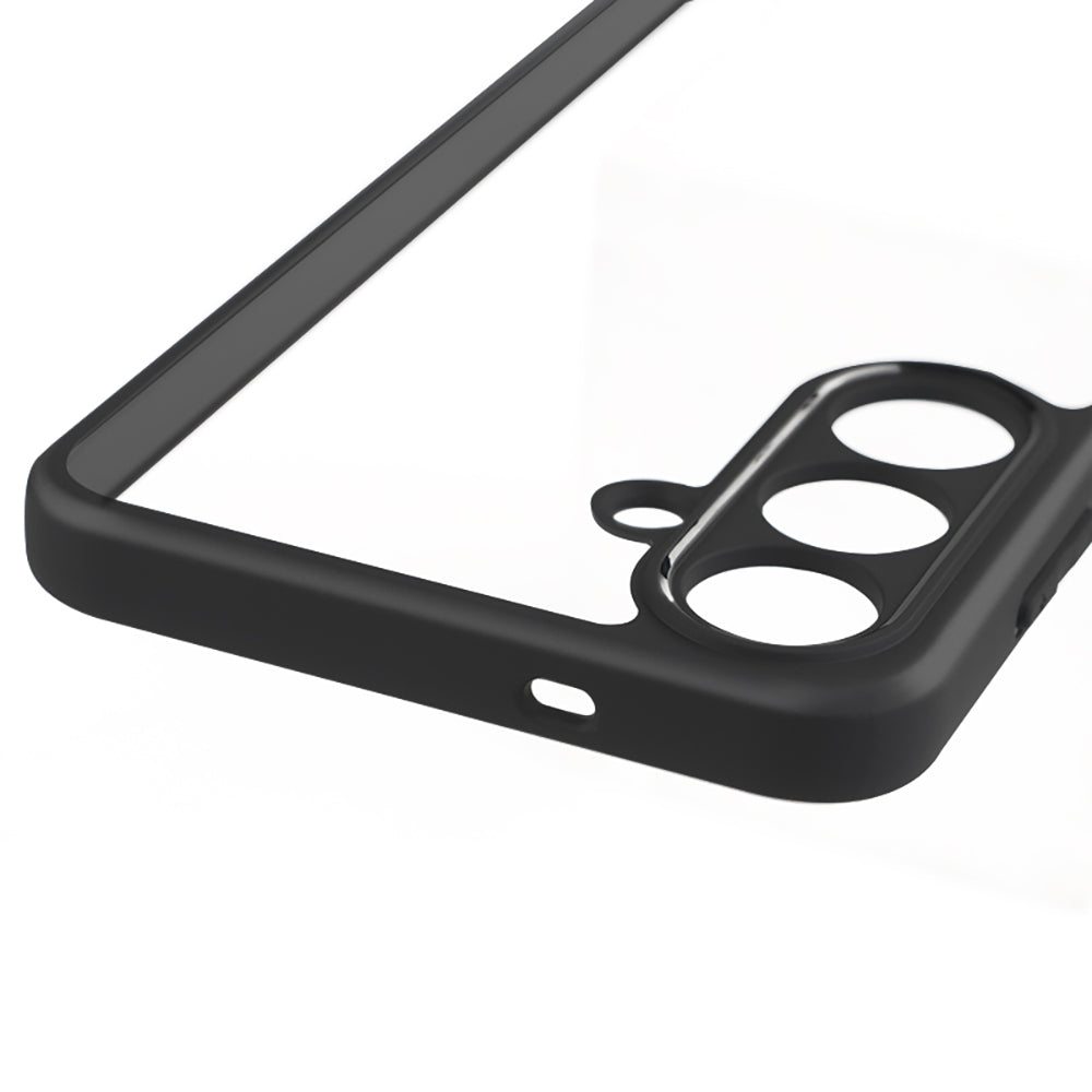 Galaxy S25 FE Case Camera Protection Transparent Back Surface Zore New Roll Cover Black