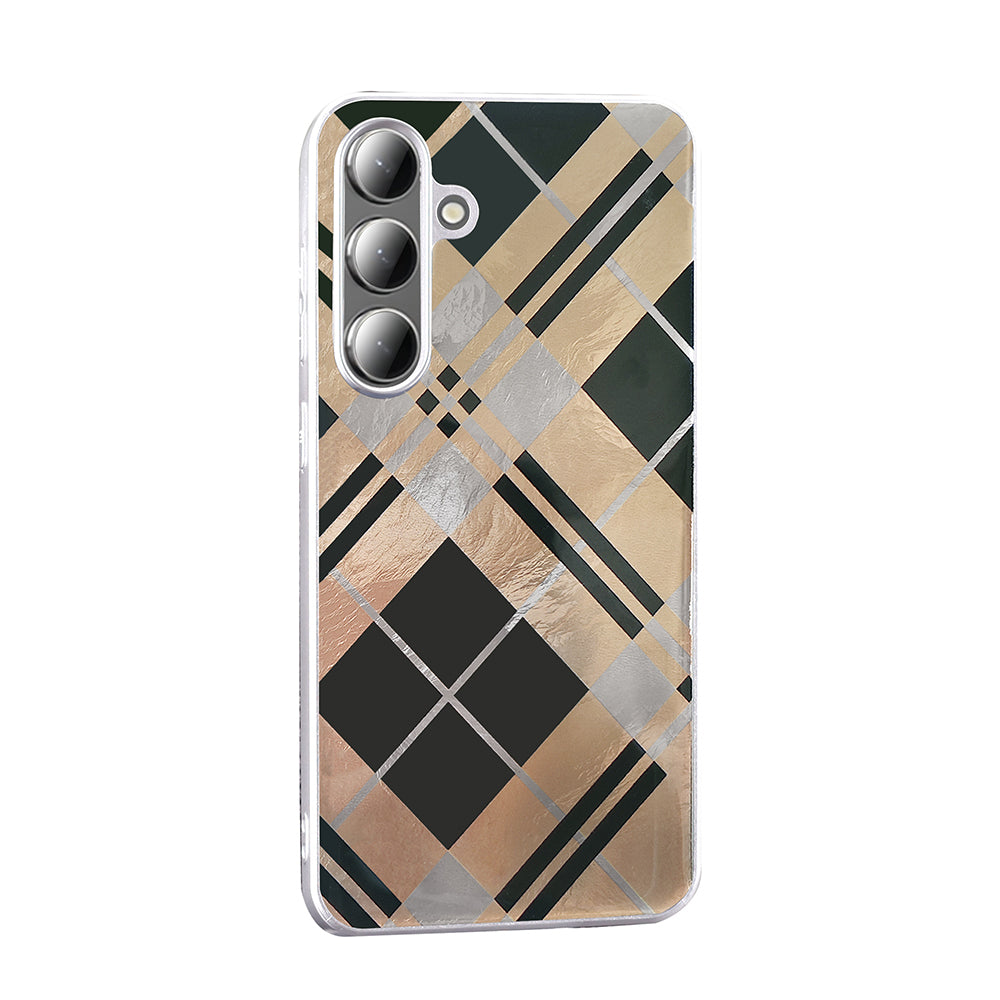 Galaxy S25 Case Patterned Zore Mep Cover Gray Leopard