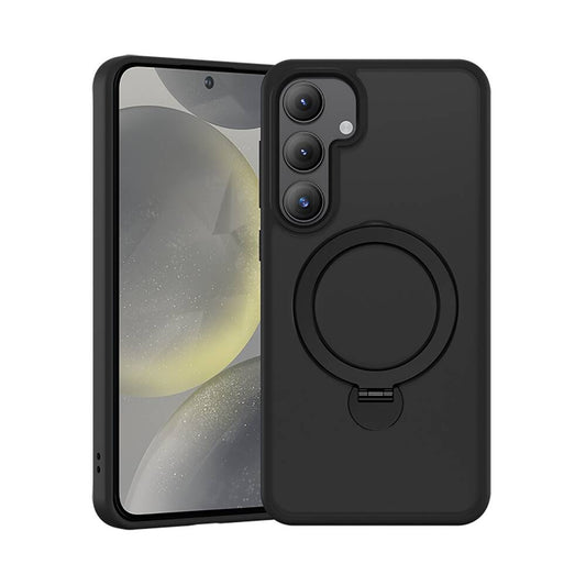 Galaxy S25 Kılıf M-safe Şarj Özellikli Benks Standlı Mist Protective Kapak Siyah