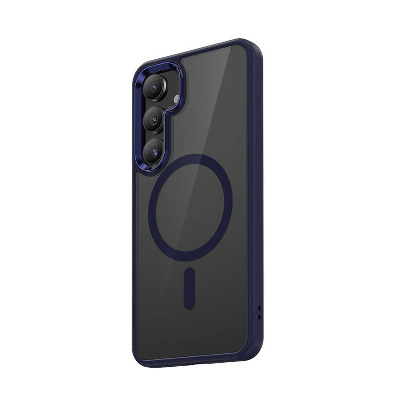 Galaxy S25 Case M-safe Charging Feature Transparent Back Surface Benks MagClap TPU Frame Cover Gray