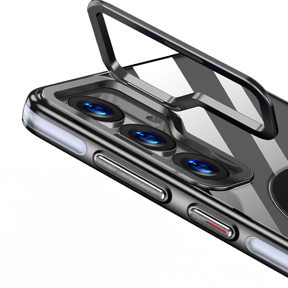 Galaxy S25 Kılıf M-safe Şarj Özellikli Wlons Standlı Efsane Kapak Gri