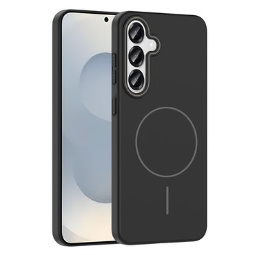 Galaxy S25 Case Zore Ruby Hard Cover Gray with M-safe Charging Feature