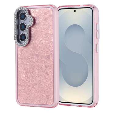 Galaxy S25 Case Stone Design Zore Door Cover Lilac