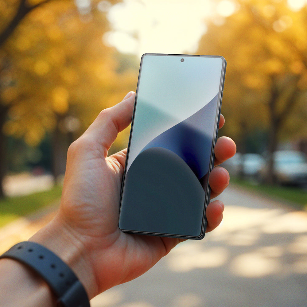 Galaxy S25 Plus Amazingthing Radix Parmak İzi Bırakmayan Temperli Cam Ekran Koruyucu Siyah