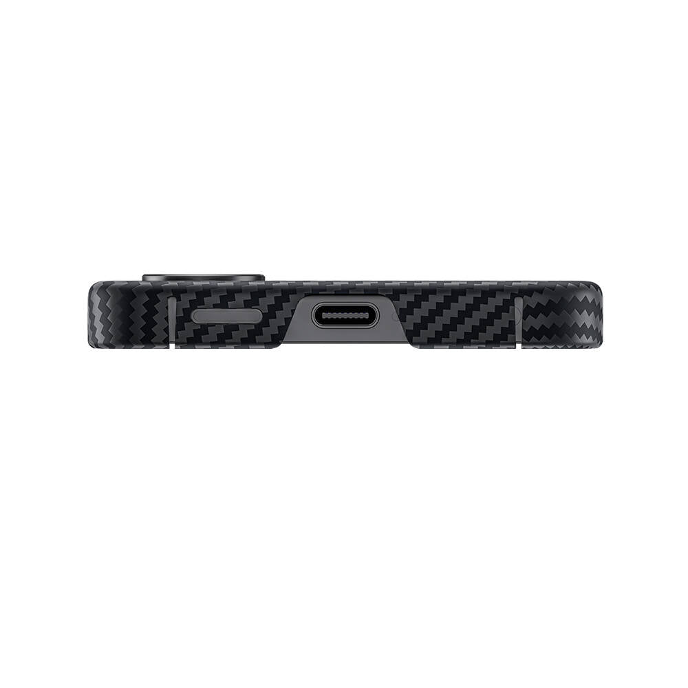 Galaxy S25 Plus Case Carbon Fiber Benks Essential ArmorAir 600D Kevlar Cover Black with M-Safe Charging Function