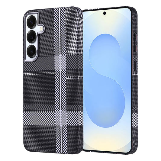 Galaxy S25 Plus Case with M-safe Charging Function Carbon Fiber Look Zore Nekst Cover Gray-Black