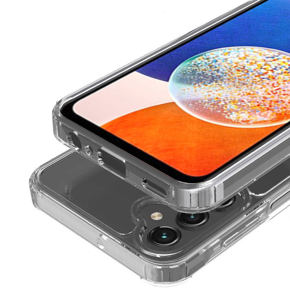 Galaxy S25 Plus Case M-safe Charging Feature Transparent Hard PC Zore Embos Cover Transparent