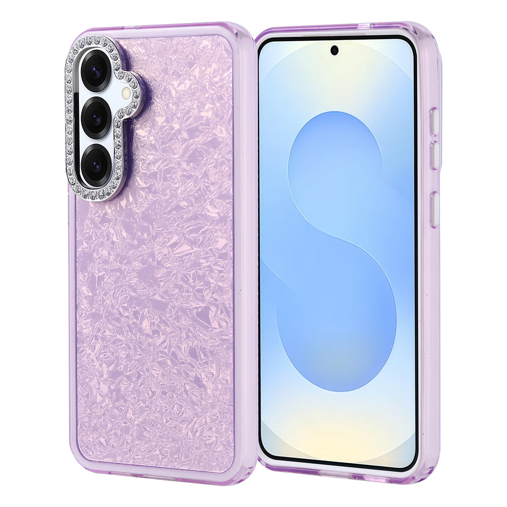 Galaxy S25 Plus Case Stone Design Zore Door Cover Lilac