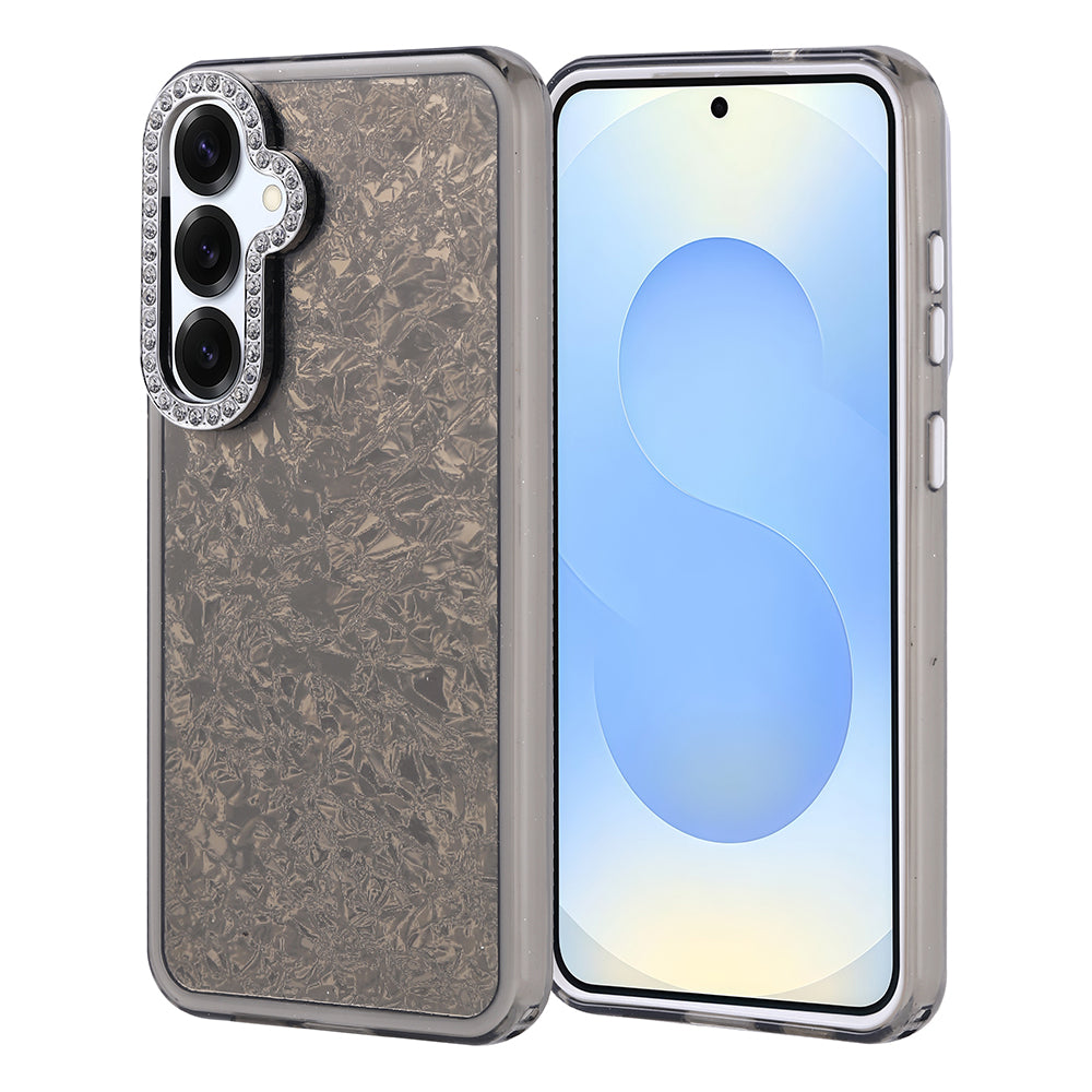 Galaxy S25 Plus Case Stone Design Zore Door Cover Black