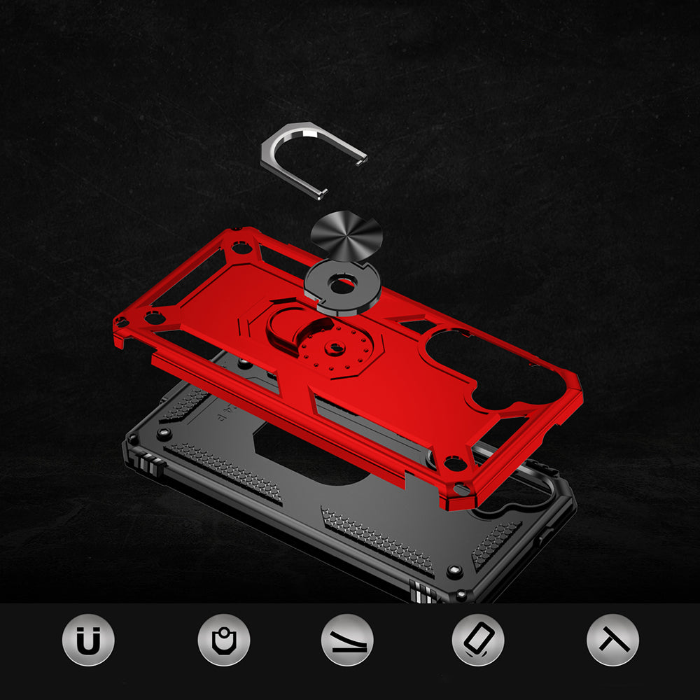 Galaxy S25 Plus Case Zore Vega Cover Red