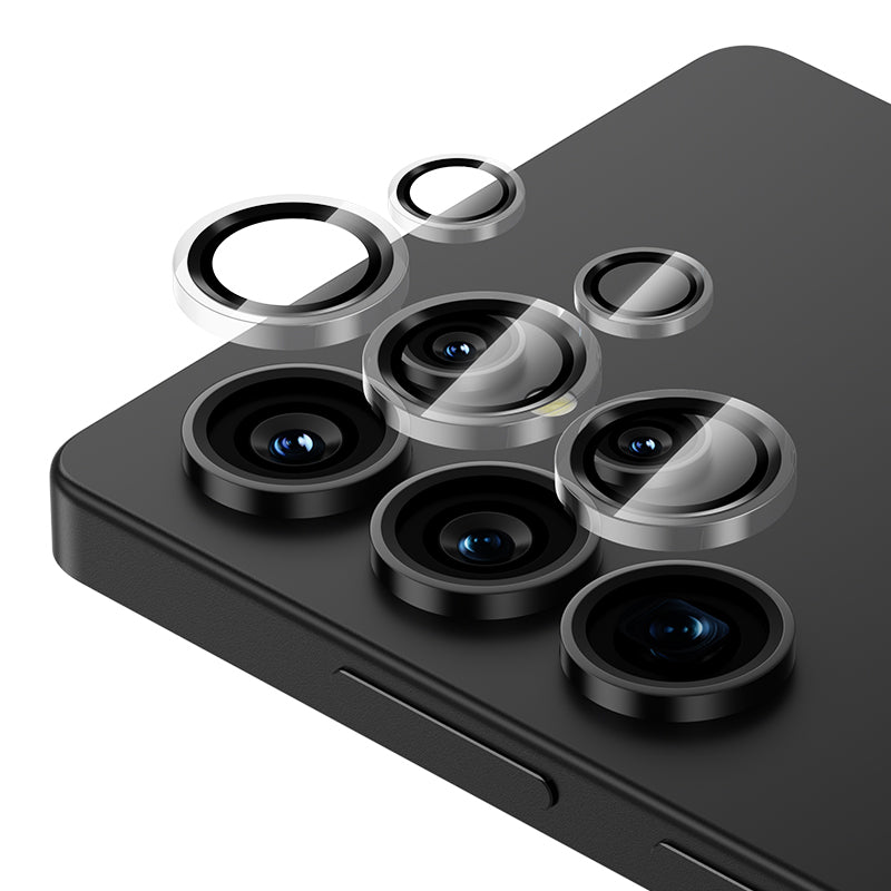 Galaxy S25 Ultra Benks Glass Warrior Kolay Uygulama Aparatlı Kamera Lens Koruyucu Şeffaf