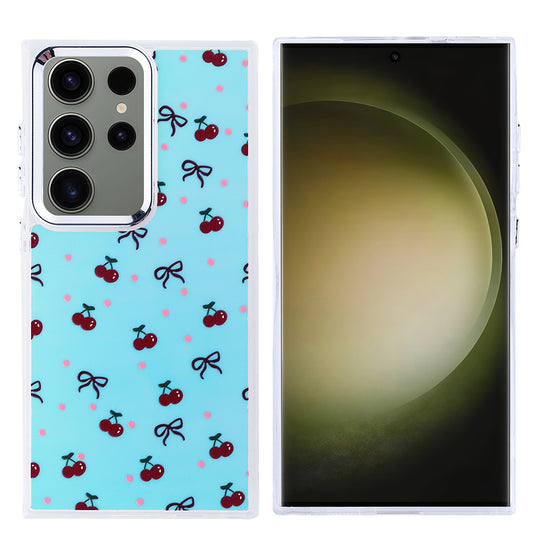 Galaxy S25 Ultra Airbag Design Zore Hadra Cover Cherry