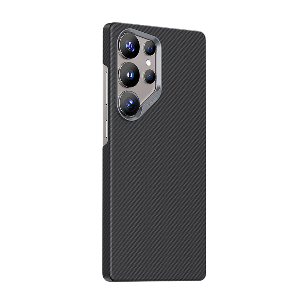 Galaxy S25 Ultra Kılıf Benks M-safe Şarj Özellikli Magnetik ArmorAir 600D Kevlar Fiber Kapak Siyah