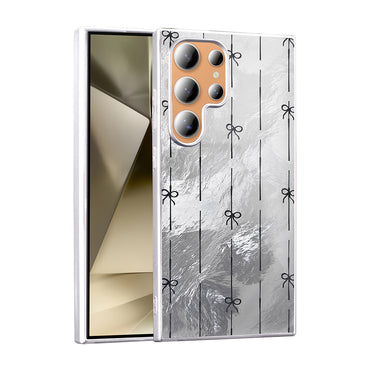 Galaxy S25 Ultra Case Patterned Zore Mep Cover Pearl Bow