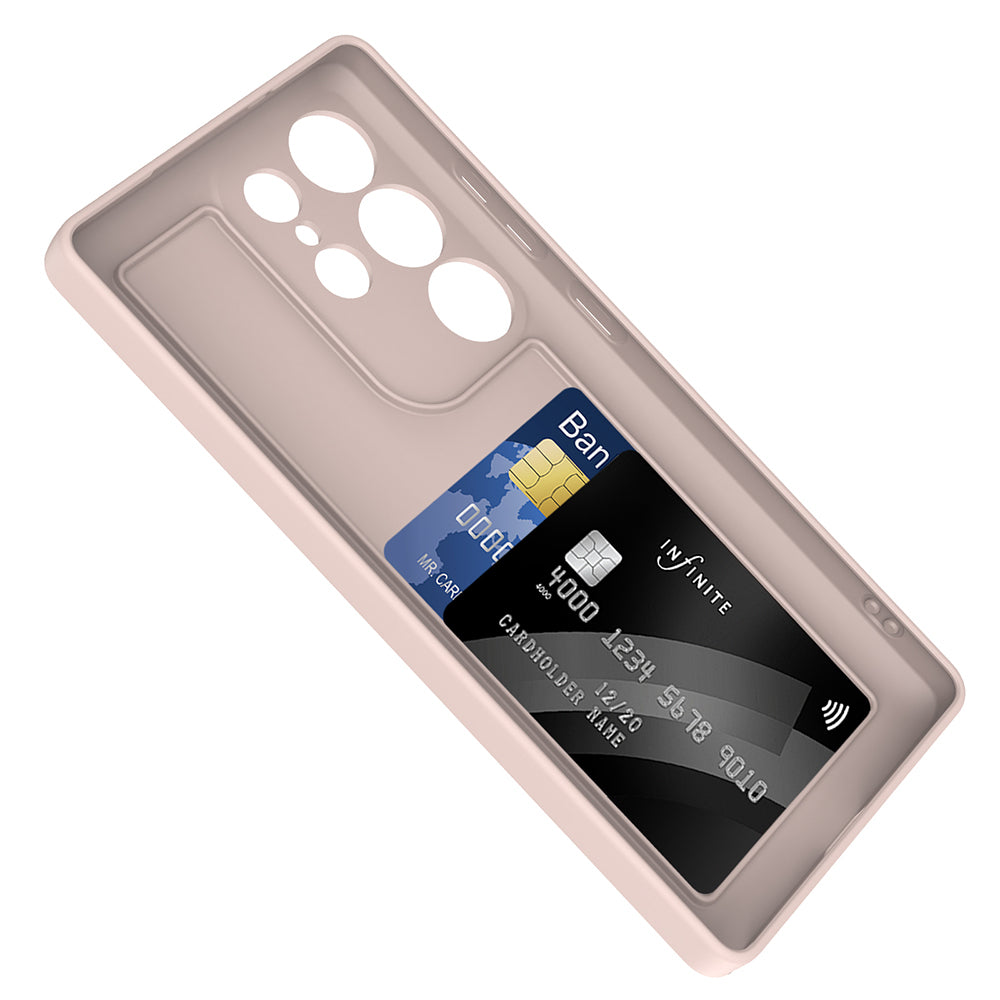 Galaxy S25 Ultra Case Camera Protection Card Holder Zore Vitra Cover Plum