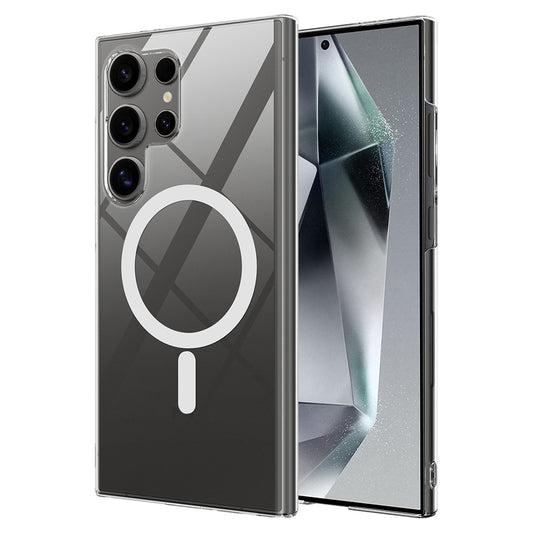 Galaxy S25 Ultra Case Camera Protection M-safe Hard PC Zore Porto Cover Transparent