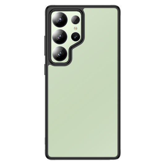 Galaxy S25 Ultra Case Camera Protection Transparent Back Surface Zore New Roll Cover Black