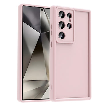 Galaxy S25 Ultra Camera Protection Case Zore Pineapple Cover Pink