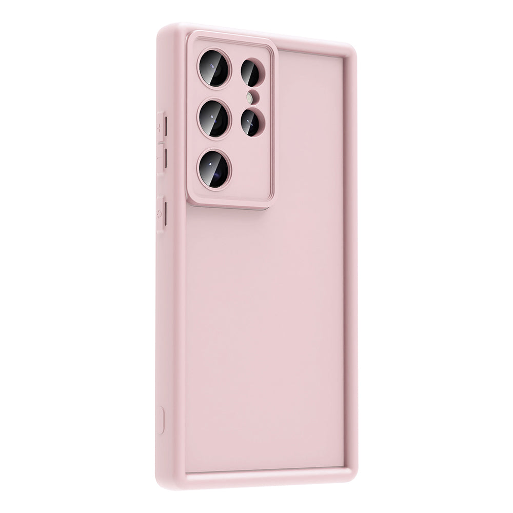 Galaxy S25 Ultra Camera Protection Case Zore Pineapple Cover Pink