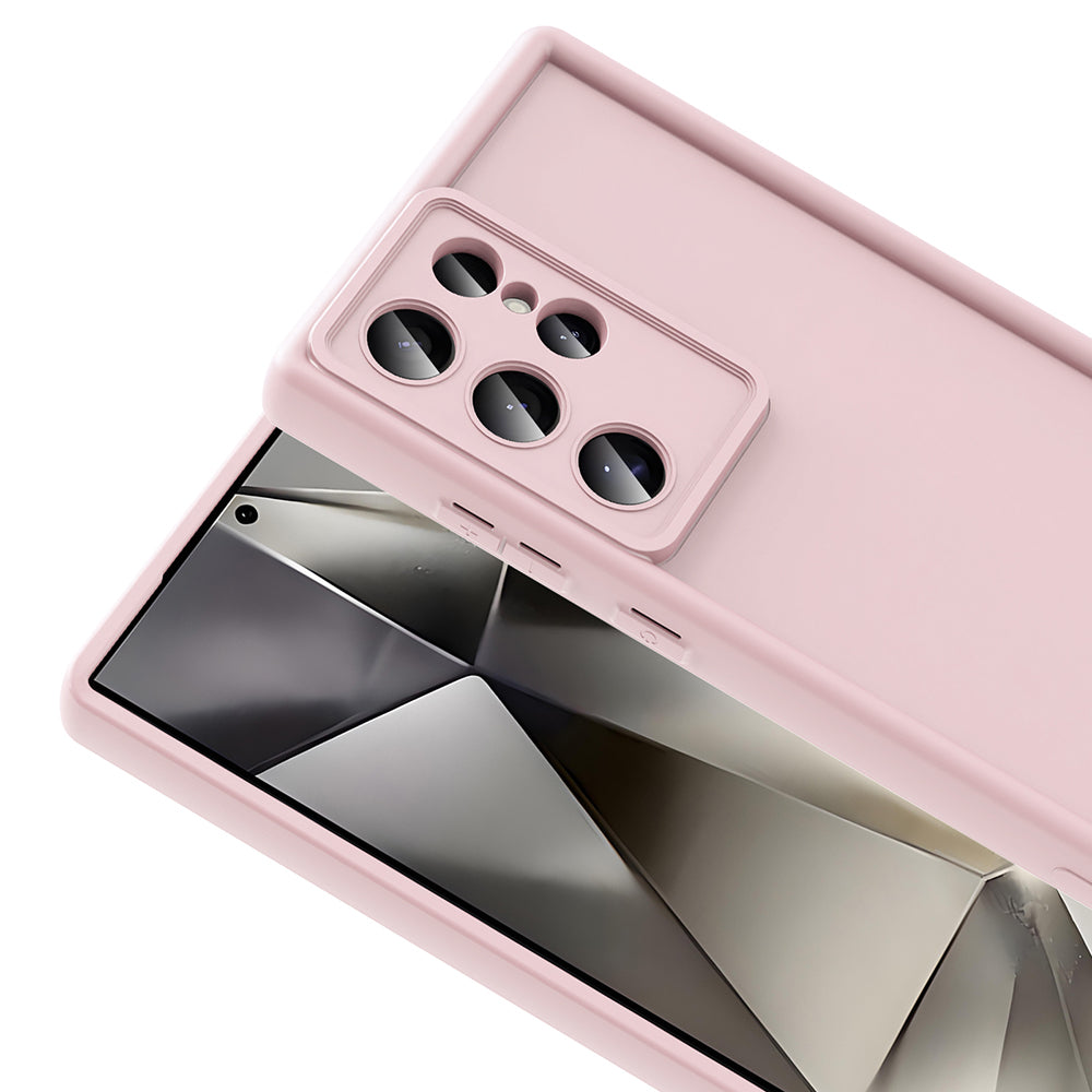 Galaxy S25 Ultra Camera Protection Case Zore Pineapple Cover Plum