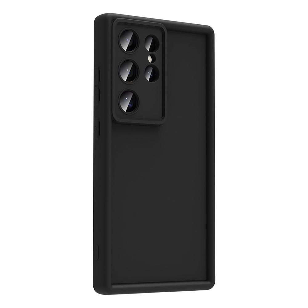 Galaxy S25 Ultra Camera Protection Case Zore Pineapple Cover Black