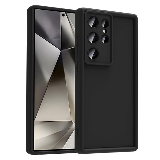 Galaxy S25 Ultra Camera Protection Case Zore Pineapple Cover Black