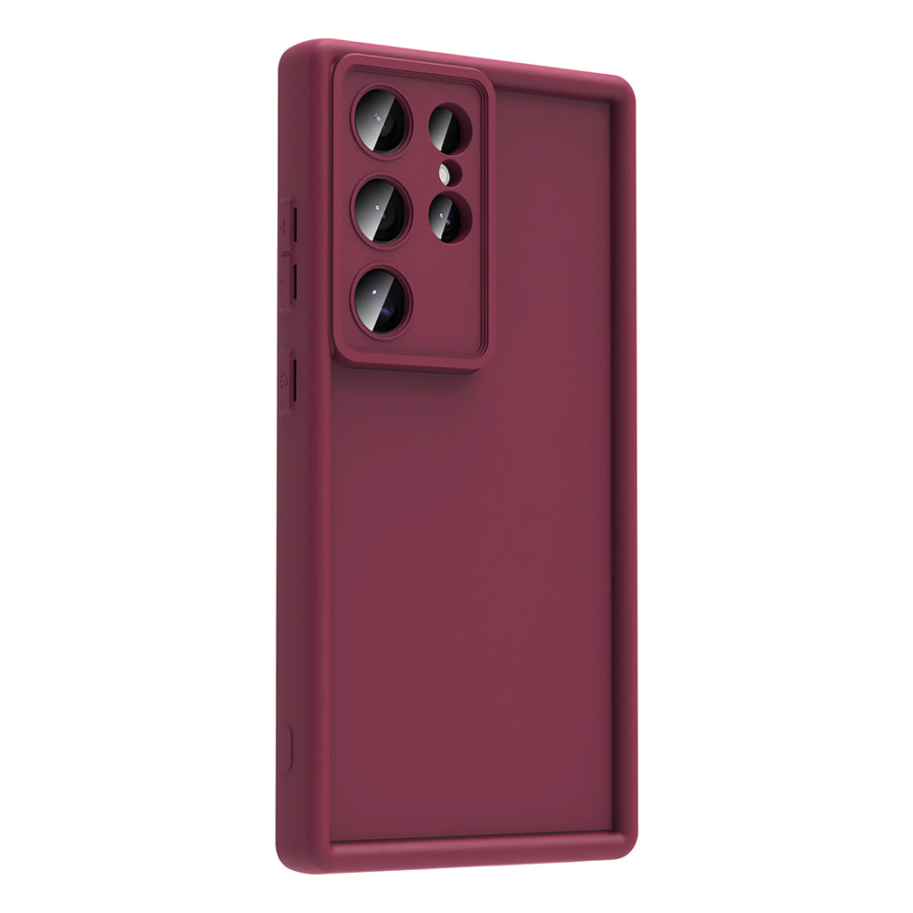 Galaxy S25 Ultra Camera Protection Case Zore Pineapple Cover Pink